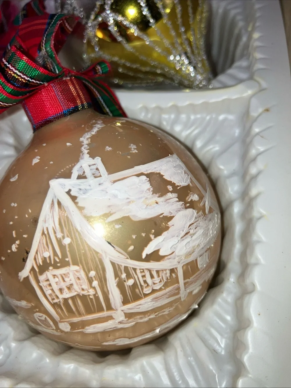 Set Of 4 Vintage Ornaments